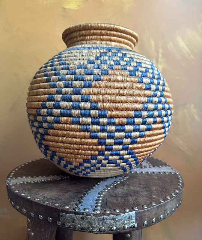 Woven Basket Container from Uganda