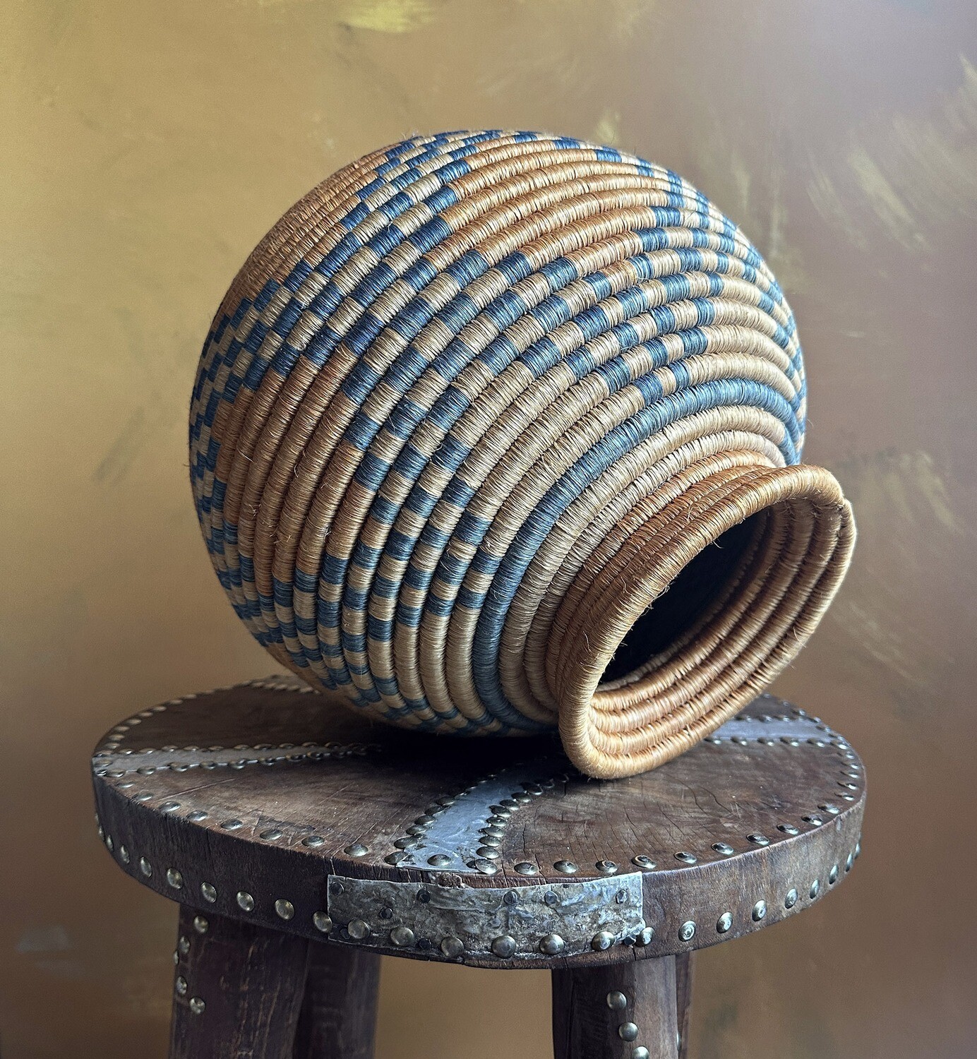 Woven Basket Container from Uganda