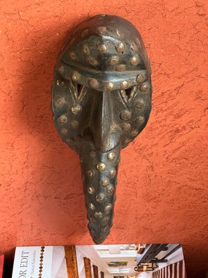 Liberian Bird Mask with Metal Studs