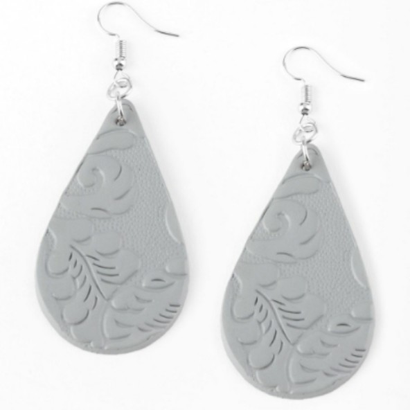 Feeling Groovy Leather Silver -A