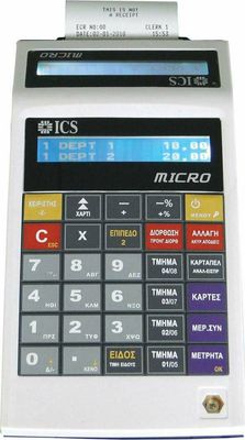 ICS Micro Φορητή Ταμειακή Μηχανή Εστιατορίου σε Μαύρο Χρώμα
