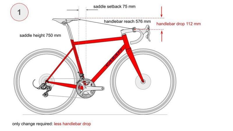 custom size: stack / head tube length