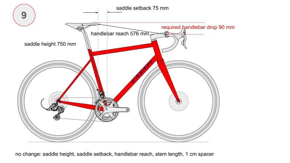 custom size: stack / head tube length