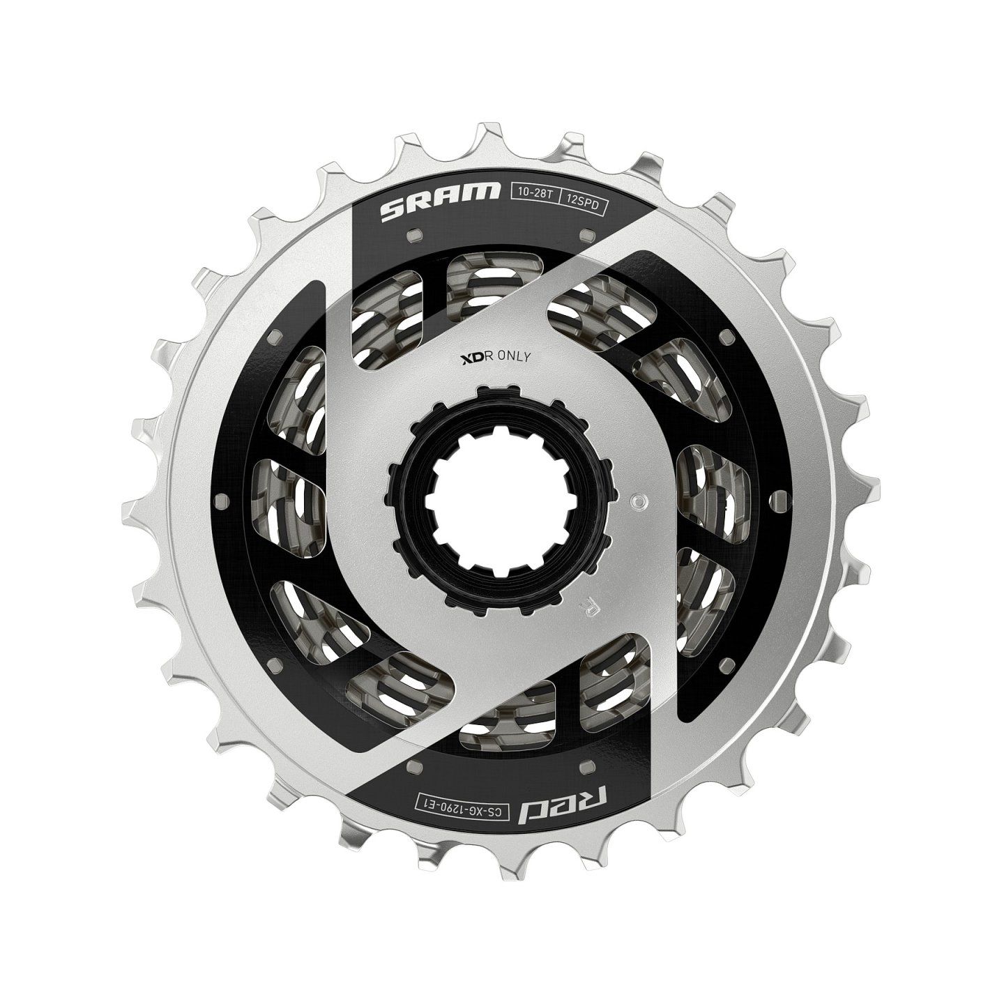 SRAM RED XG-1290 cassette - XDR 12-speed E1 - silver