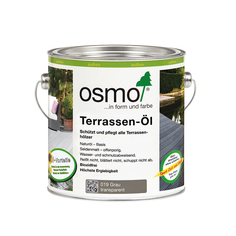 OSMO Terrassen-Öl 019 Grau, 2,5 L