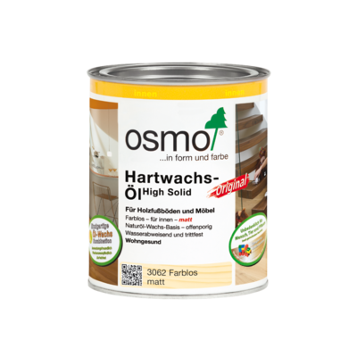 OSMO Hartwachs-Öl 3062 Farblos Matt, 750 ml OSMO Hartwachs-Öl 3062 Farblos Matt, 750 ml