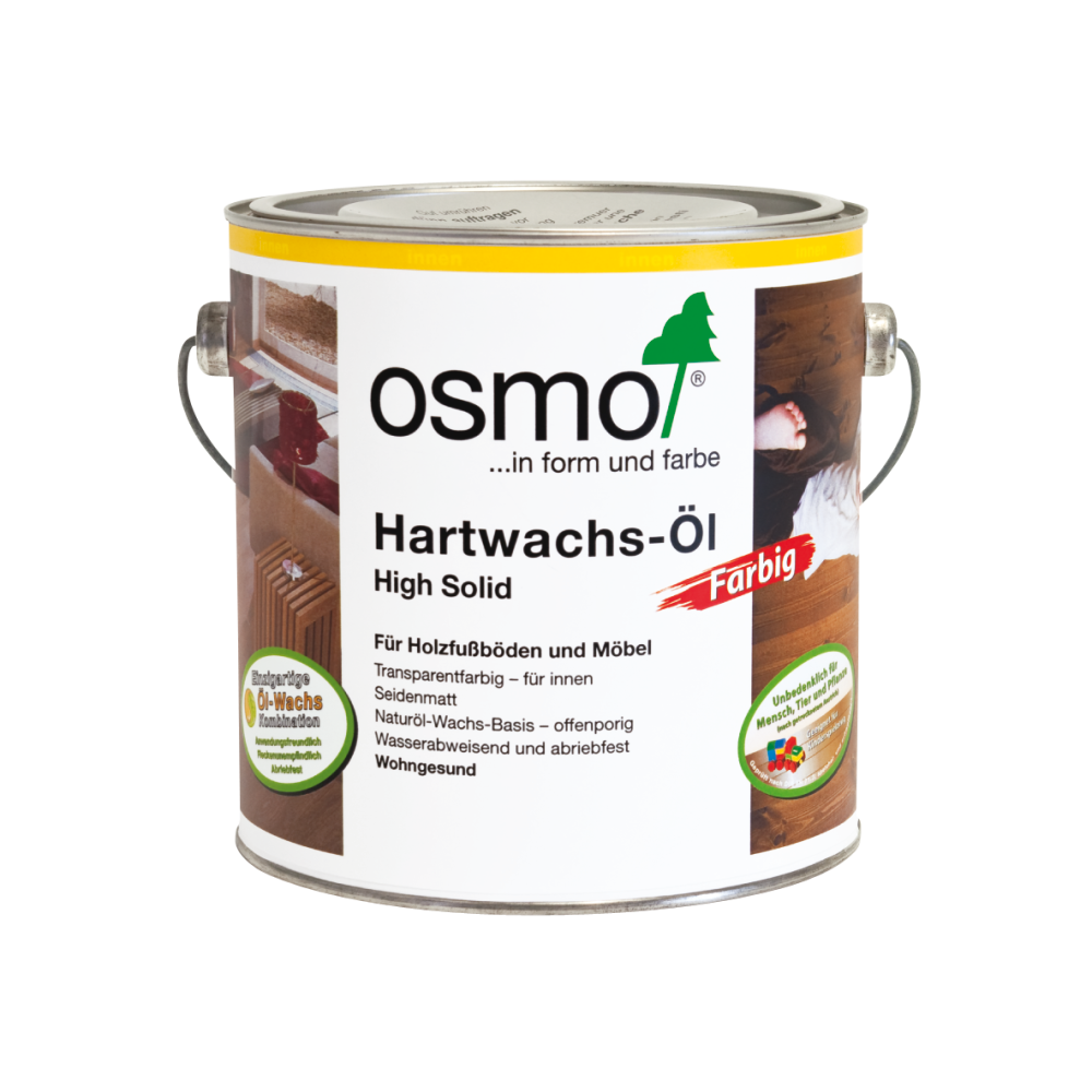 OSMO Hartwachs-Öl 3075 Schwarz, 2,5 L