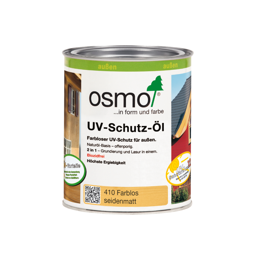 OSMO UV-Schutz-Öl 410 Farblos Seidenmatt ohne Filmschutz, 750 ml 207260070