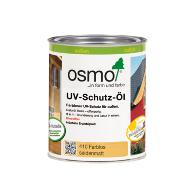 OSMO UV-Schutz-Öl 410 Farblos Seidenmatt ohne Filmschutz, 750 ml OSMO UV-Schutz-Öl 410 Farblos Seidenmatt ohne Filmschutz, 750 ml