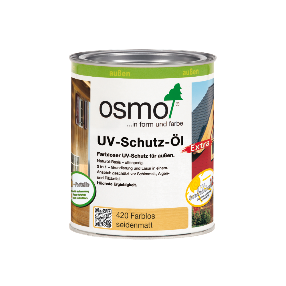 OSMO UV-Schutz-Öl EXTRA 420 Farblos Seidenmatt mit Filmschutz, 750 ml 207260072