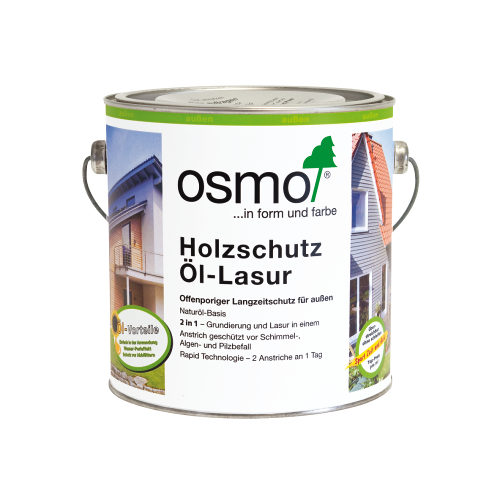OSMO Holzschutz Öl-Lasur 701 Farblos Matt, 2,5 L