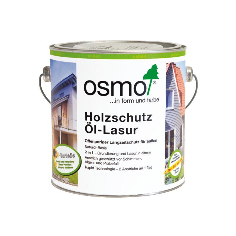 OSMO Holzschutz Öl-Lasur 907 Quarzgrau, 2,5 L OSMO Holzschutz Öl-Lasur 907 Quarzgrau, 2,5 L