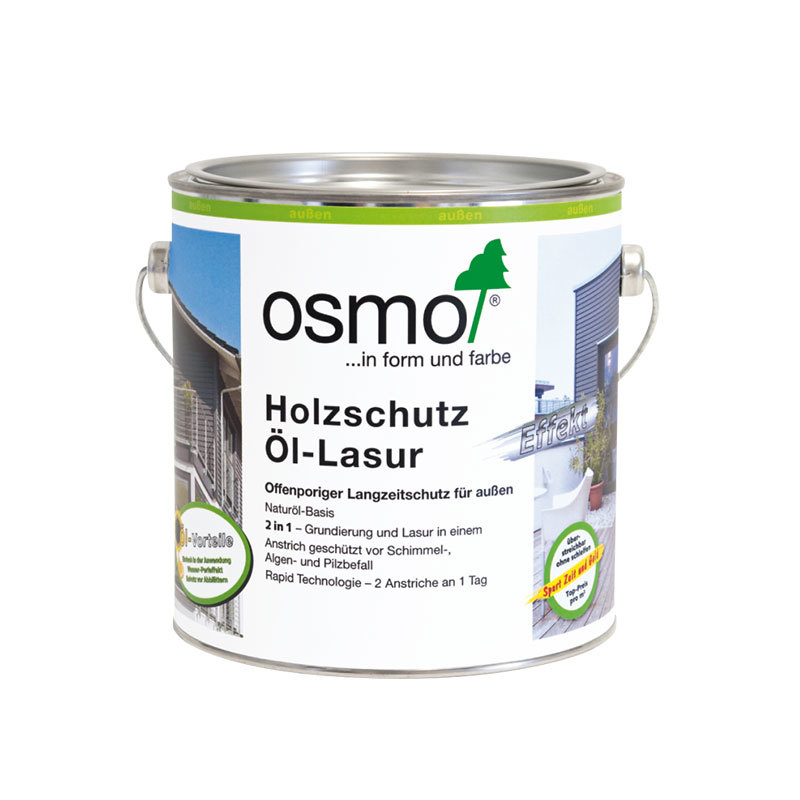 OSMO Holzschutz Öl-Lasur Effekt 1140 Achatsilber, 750 ml 207260517