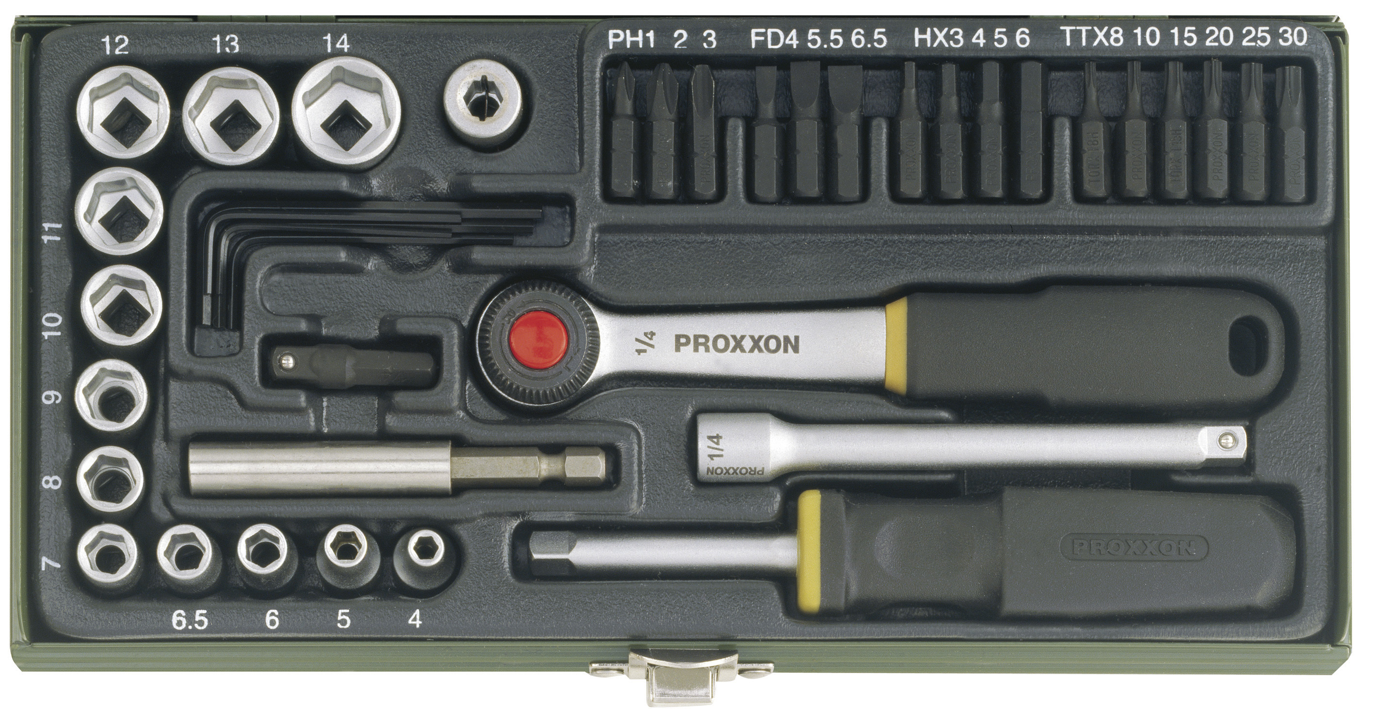 Schraubersatz 1/4'' (38-teilig) 213520009