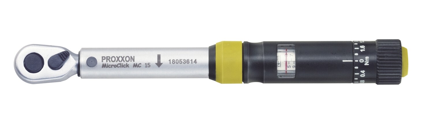 Drehmomentschlüssel f. 3-15 Nm
MicroClick MC 15, 6-kant 1/4''