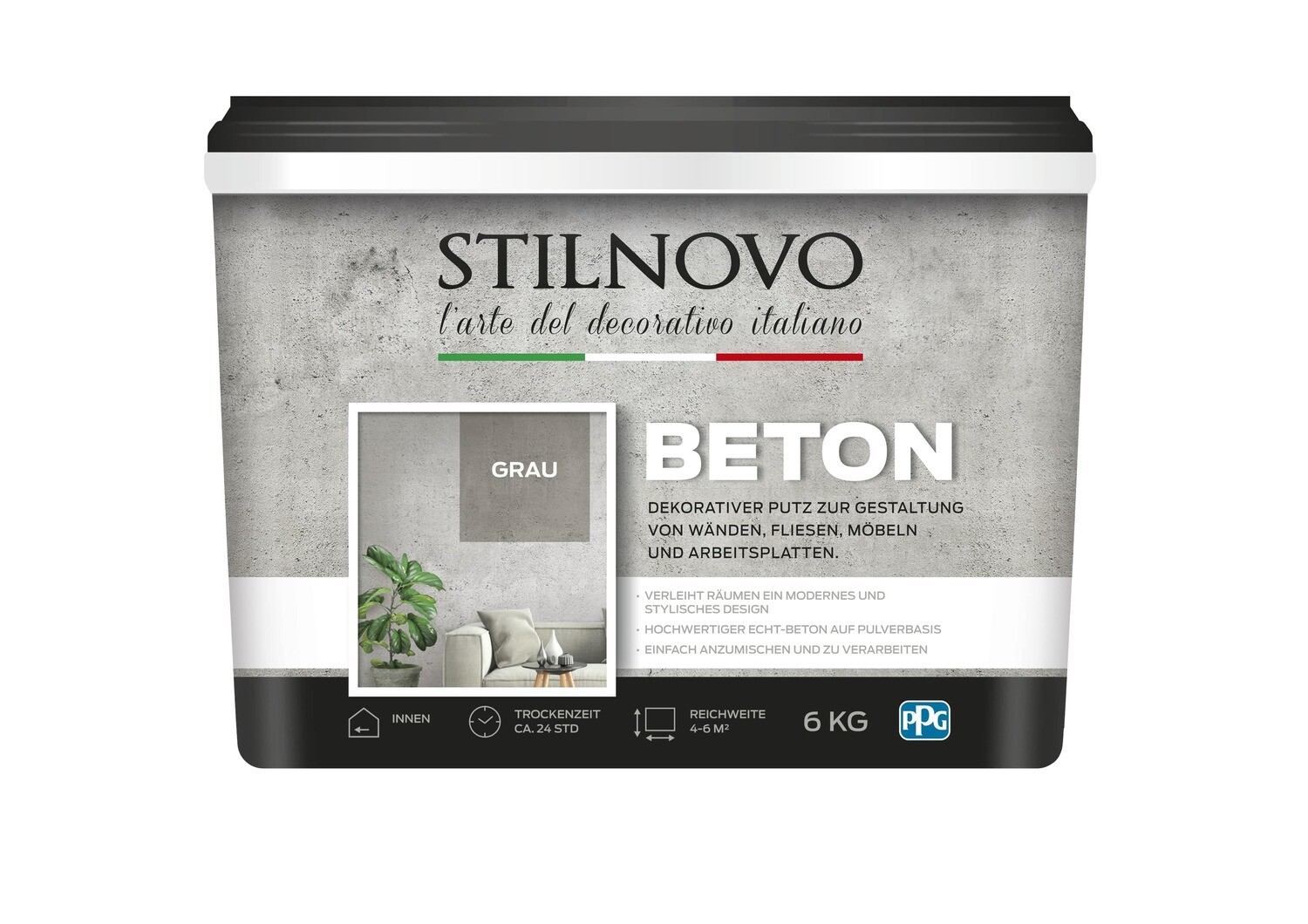 Stilnovo Betonfarbe Grau
