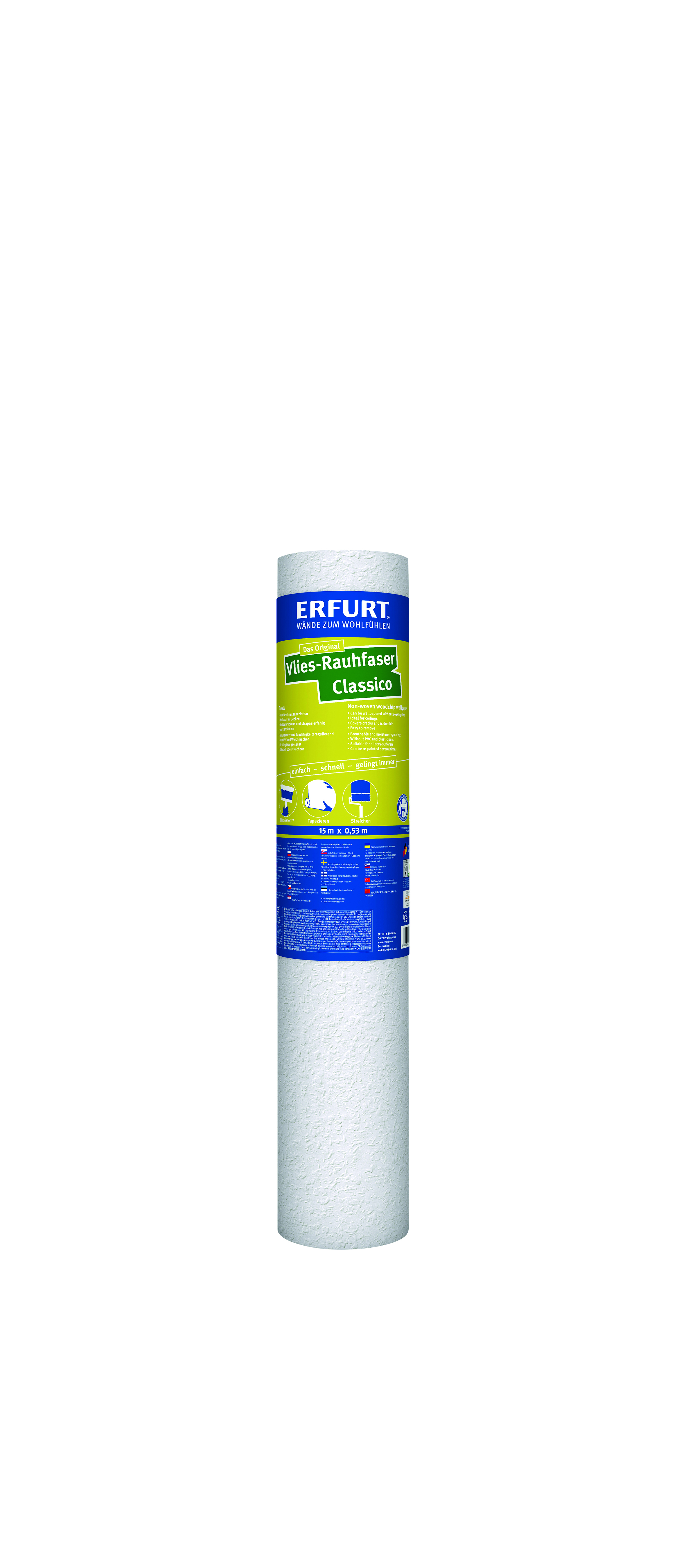 DIY Vlies Rauhfaser Classico - 15 x 0,53 m 203400003