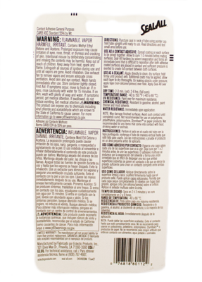 Seal-All 380112 Contact Adhesive and Sealant 2 fl oz