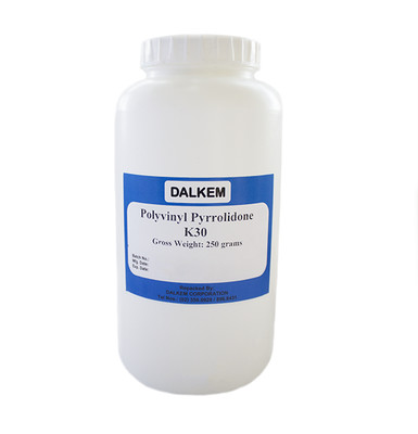 Polyvinyl Pyrrolidone PVP K30 Polymer 250 grams (G.W.)