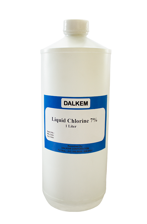 Dalkem Liquid Chlorine Sodium Hypochlorite 7%, Packaging: liter