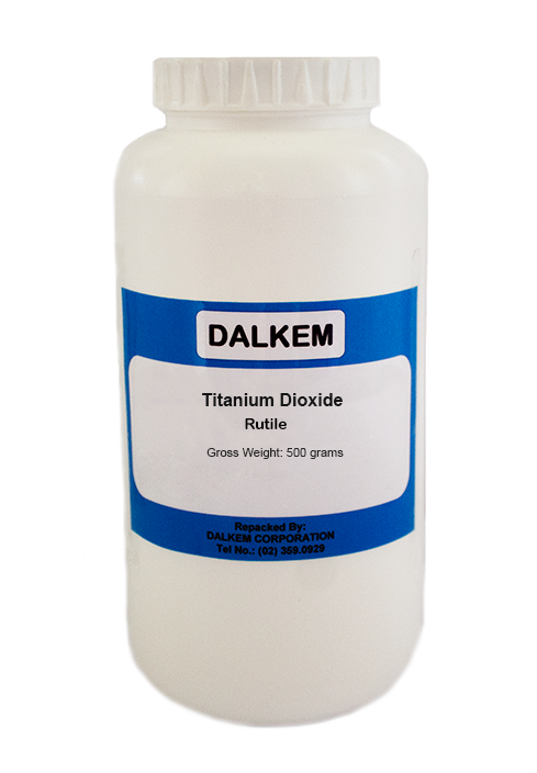 Titanium Dioxide Rutile Grade 500 grams (G.W.), Packaging: 500 grams