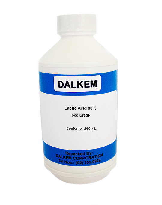 Dalkem Lactic Acid 80% Food Grade, Packaging: 250 mL