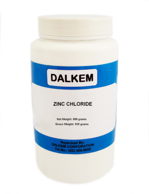Zinc Chloride Technical Grade 500 grams (Net Weight)