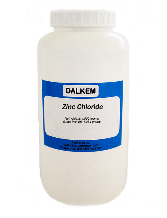 Zinc Chloride Technical Grade 500 grams (Net Weight) Zinc Chloride Technical Grade 500 grams (Net Weight), Packaging: 1 kilogram (NW)