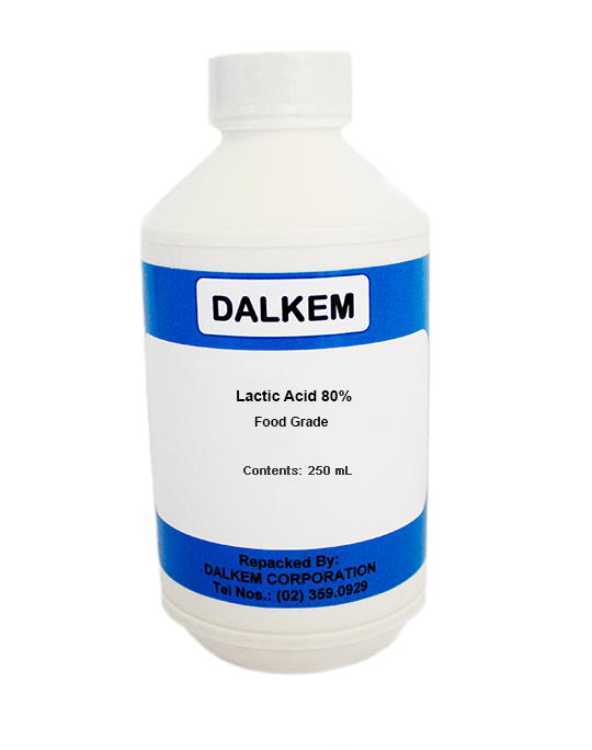 Lactic Acid 88% Food Grade, Packaging: 250 mL