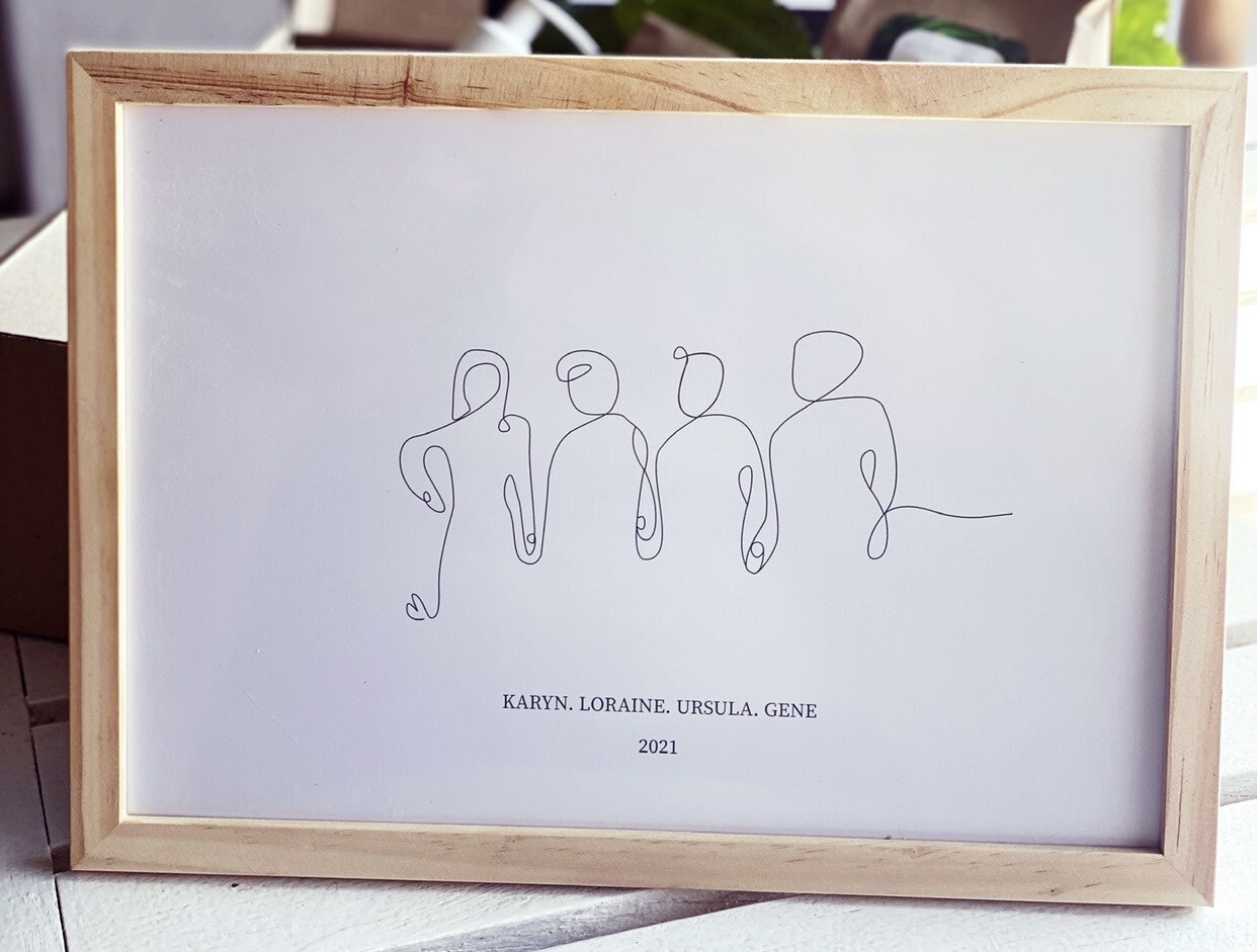 Personal Line Drawing Print