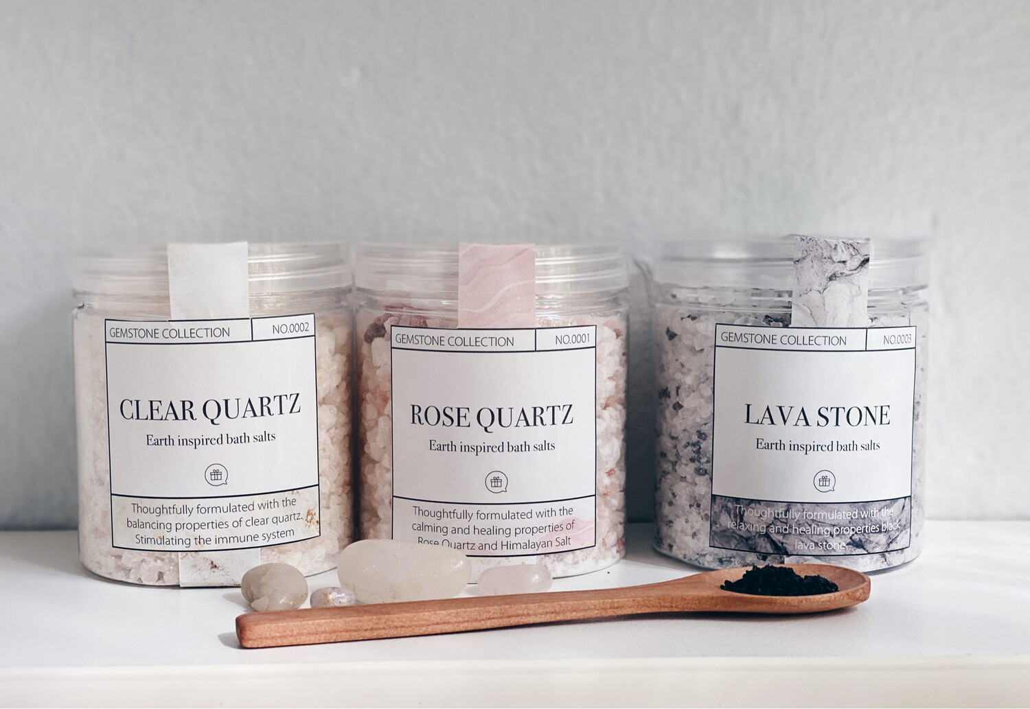 Gemstone Collection: Earthy Bath Salts Set