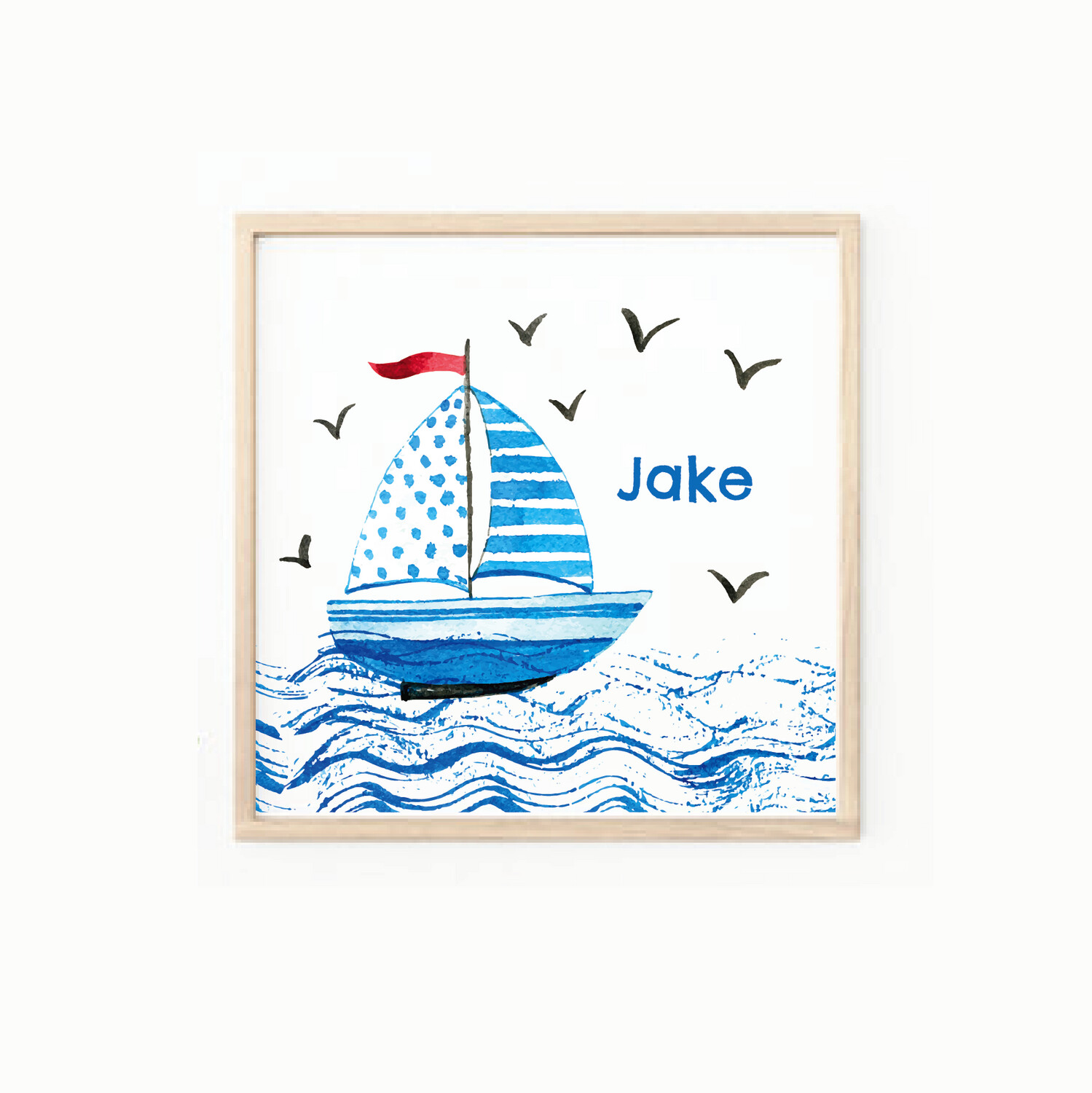 Personalised Sail Away Wall Art