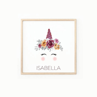 Unicorn Blossom Wall Art