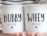 Hubby Wifey Mug Set