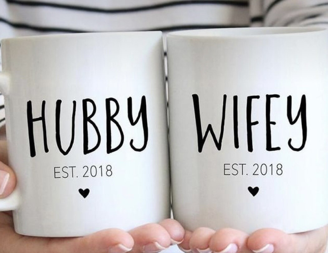 Hubby Wifey Mug Set
