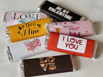 Custom Wrapped Geldof Chocolate Slabs