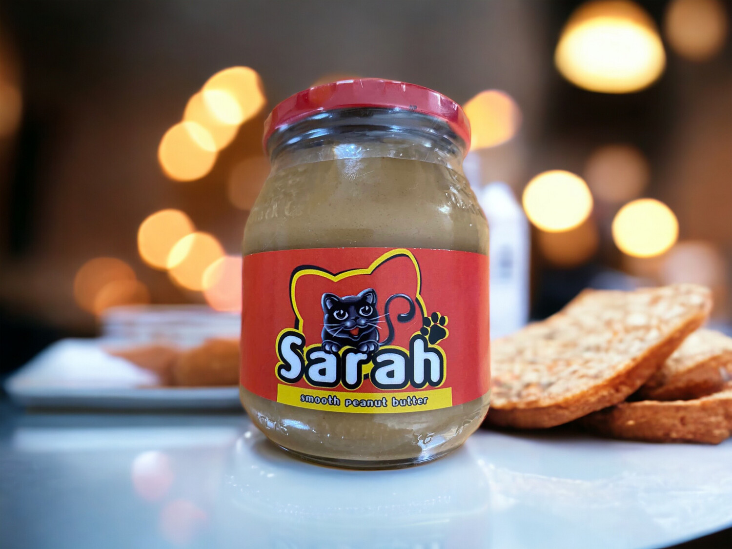 Personalised Pantry - Black cat peanut butter