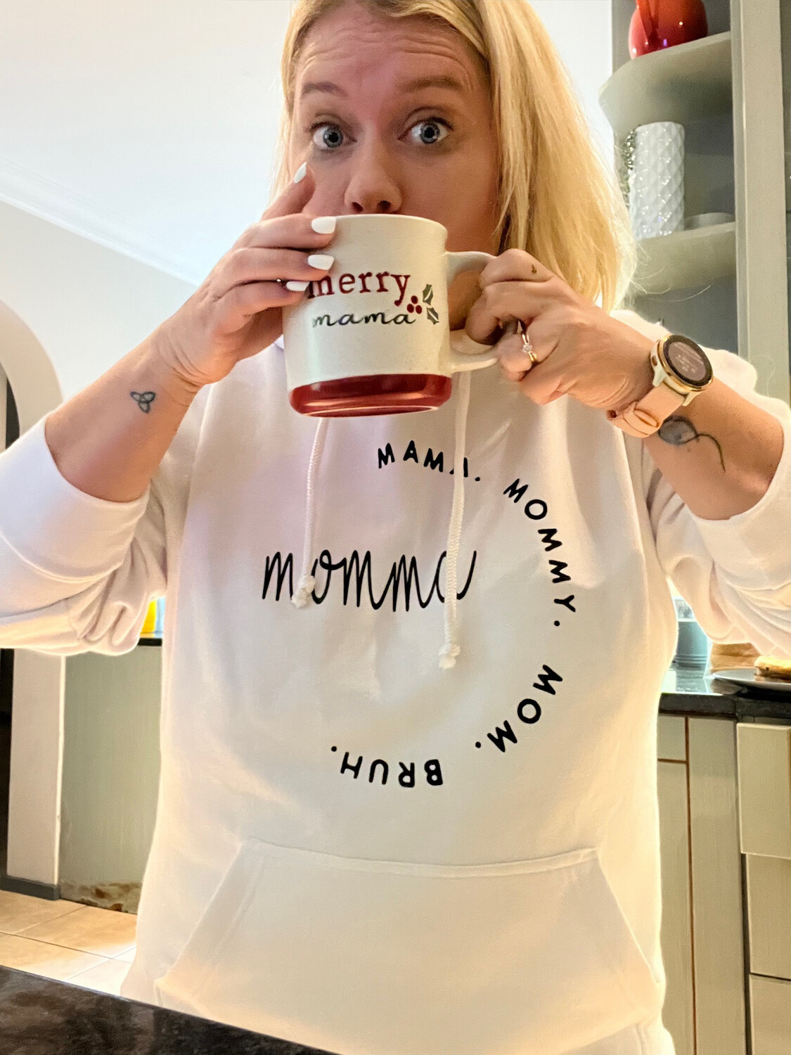 Ma. Mama. Mommy. Mom. Bruh Hoodie