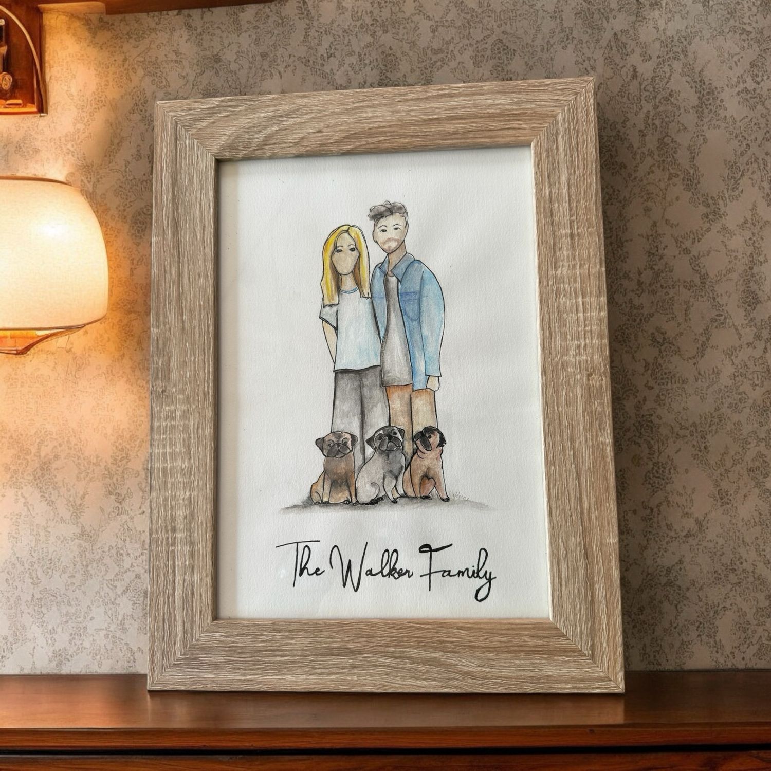 Watercolour Family - Personalised