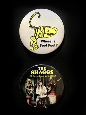 THE SHAGGS - Set of 2 Pin Badges