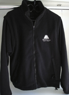 Unisex 2N1 Fleece Jacket/Vest (Black)