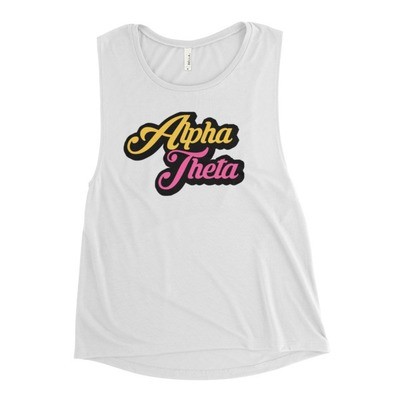 "Alpha Theta" retro Ladies’ Muscle Tank
