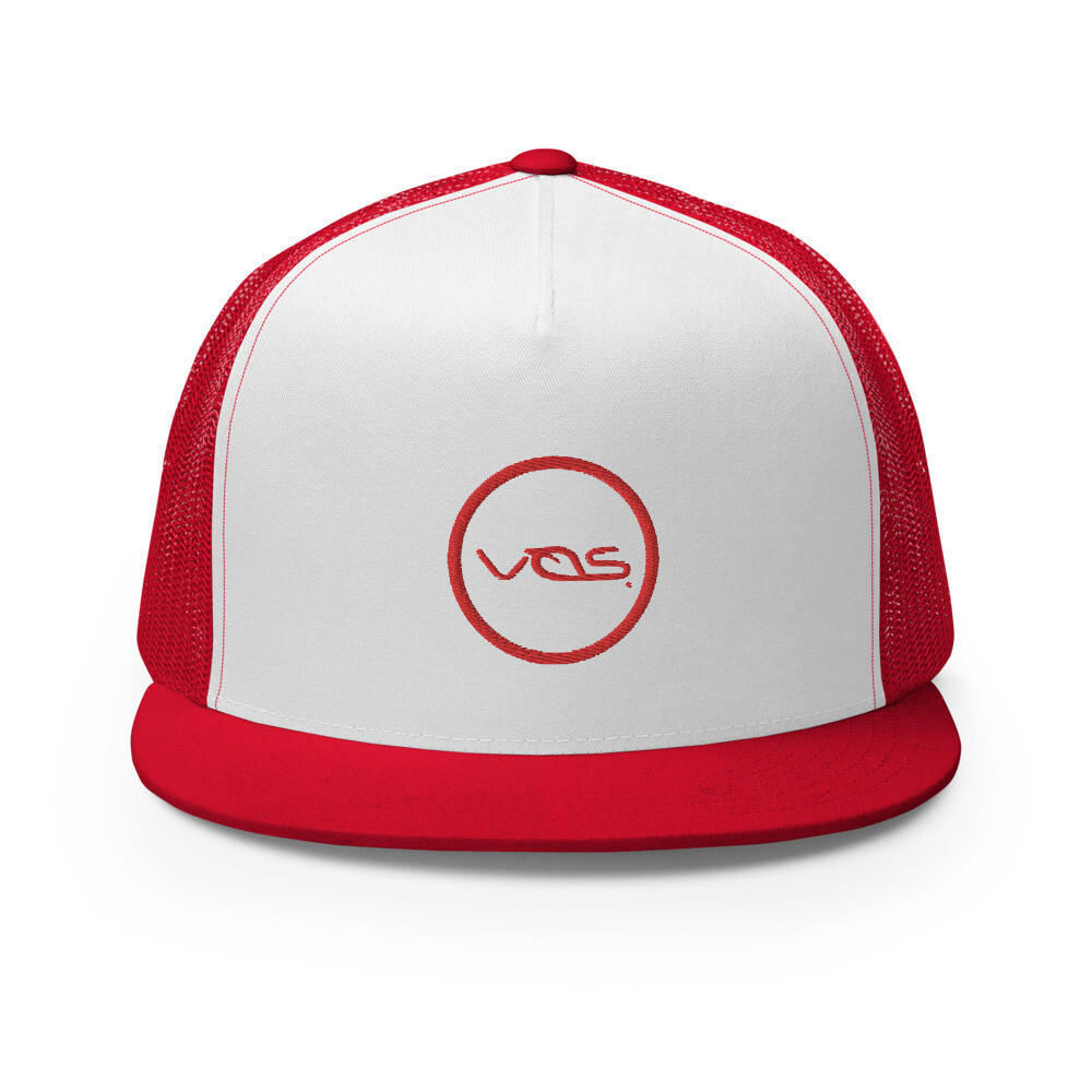 VOS | 5 Panel Trucker Cap | Red Logo