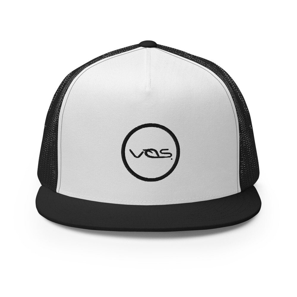 VOS | 5 Panel Trucker Cap | Black Logo