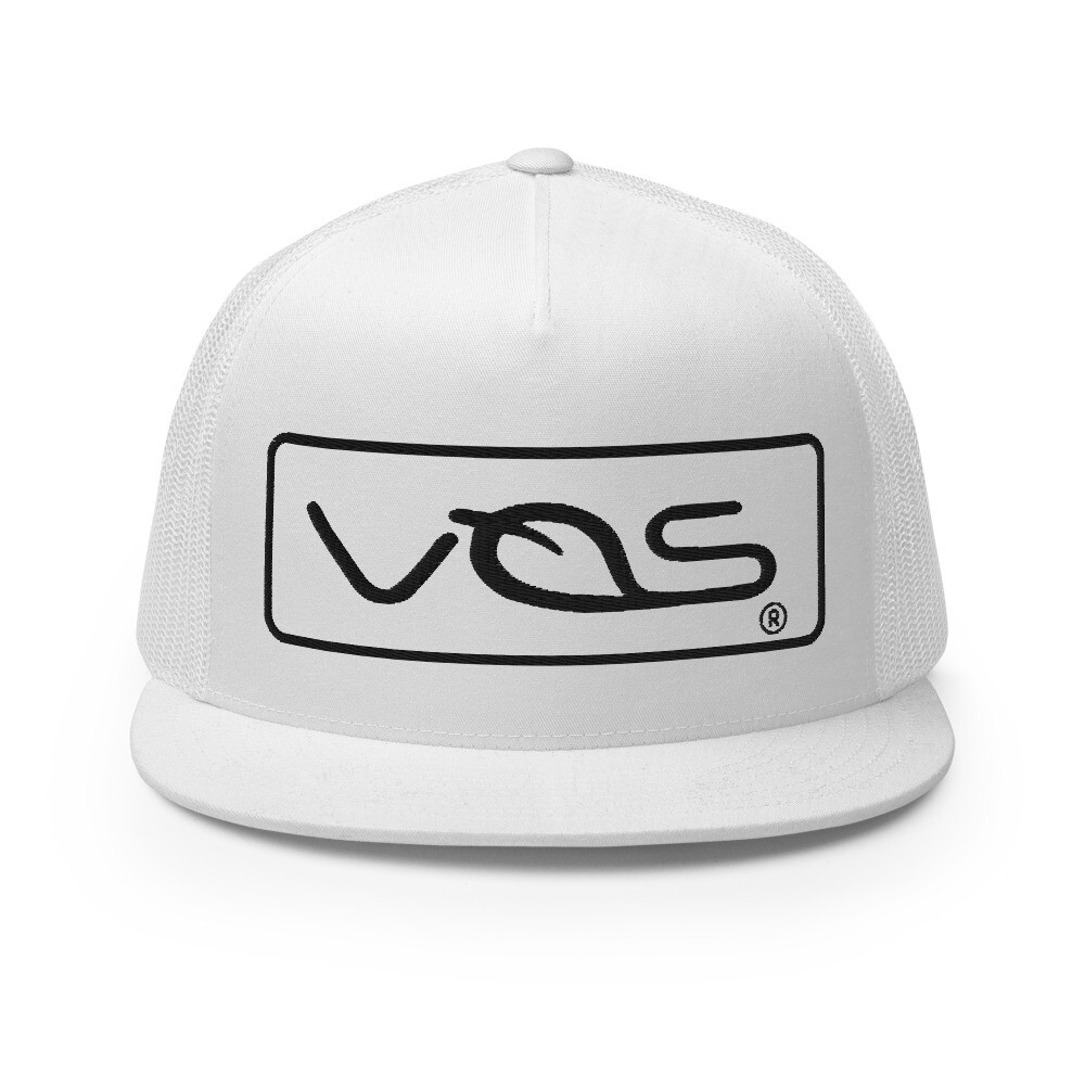 VOS | 5 Panel Trucker Cap | Black | 3D Embroidery