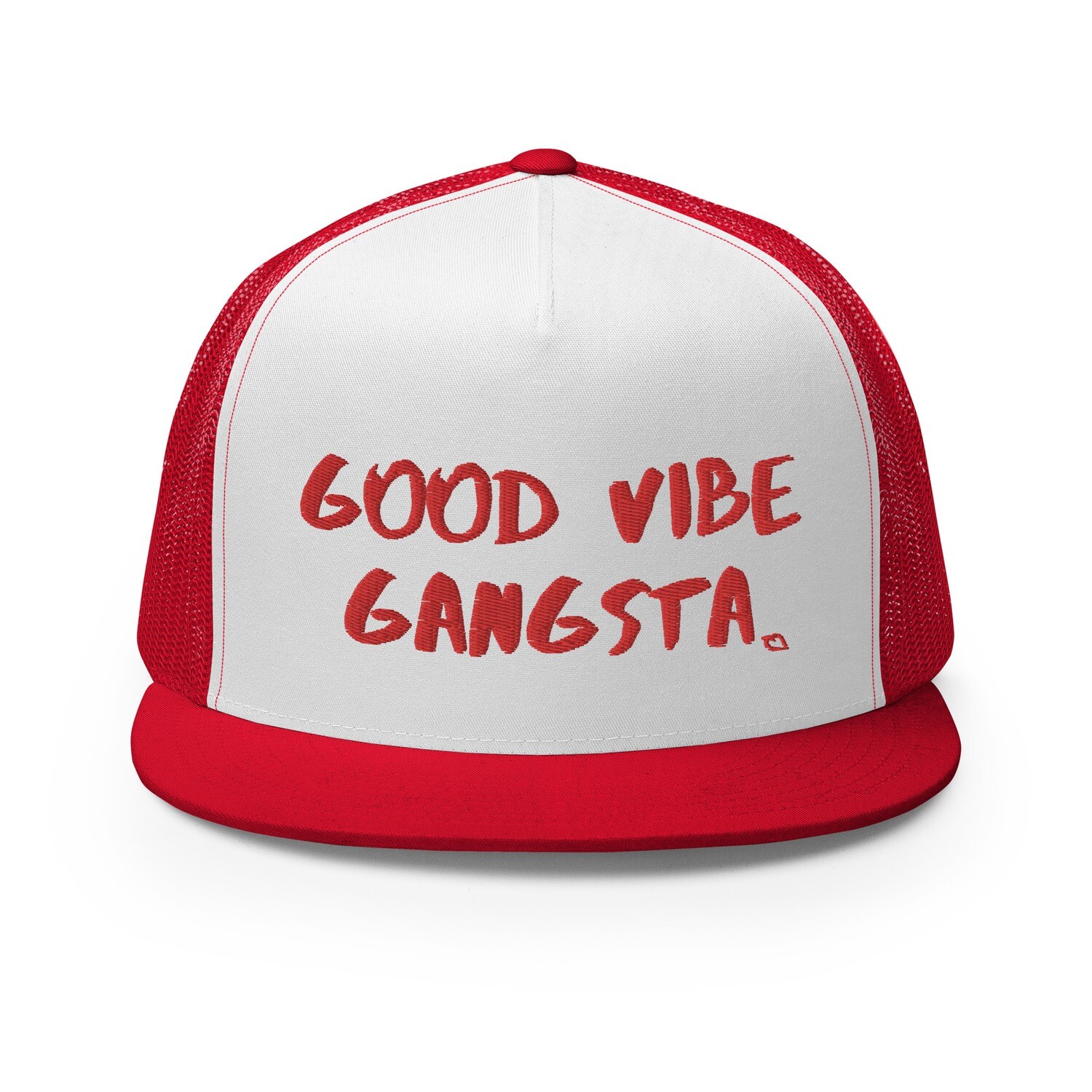 Good Vibe Gangsta | VOS | Red Script | Trucker Hat