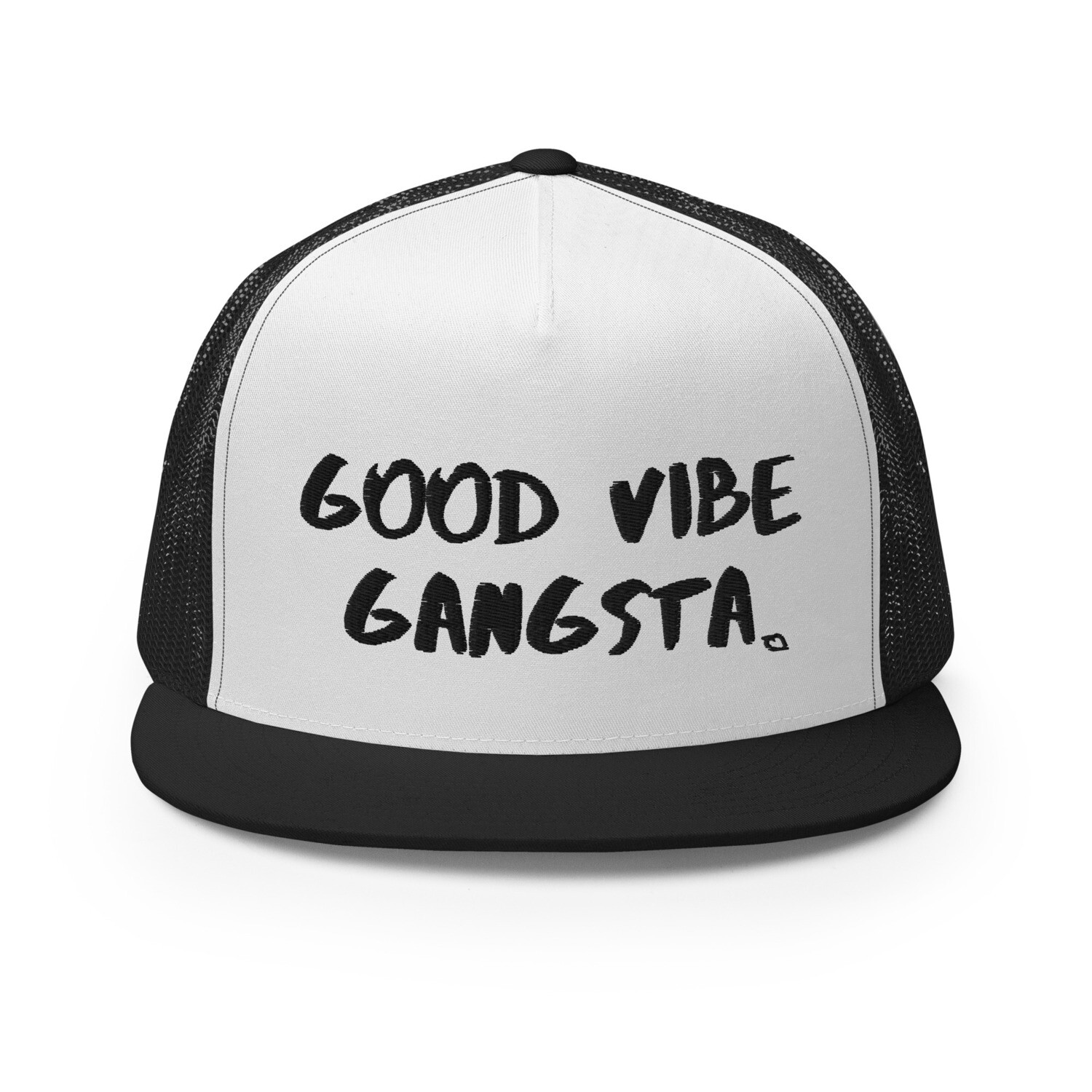Good Vibe Gangsta | VOS | Black Script | Trucker Hat