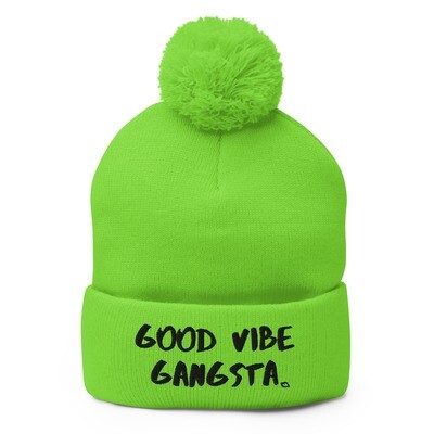 Good Vibe Gangsta | VOS | Black Script Beanie
