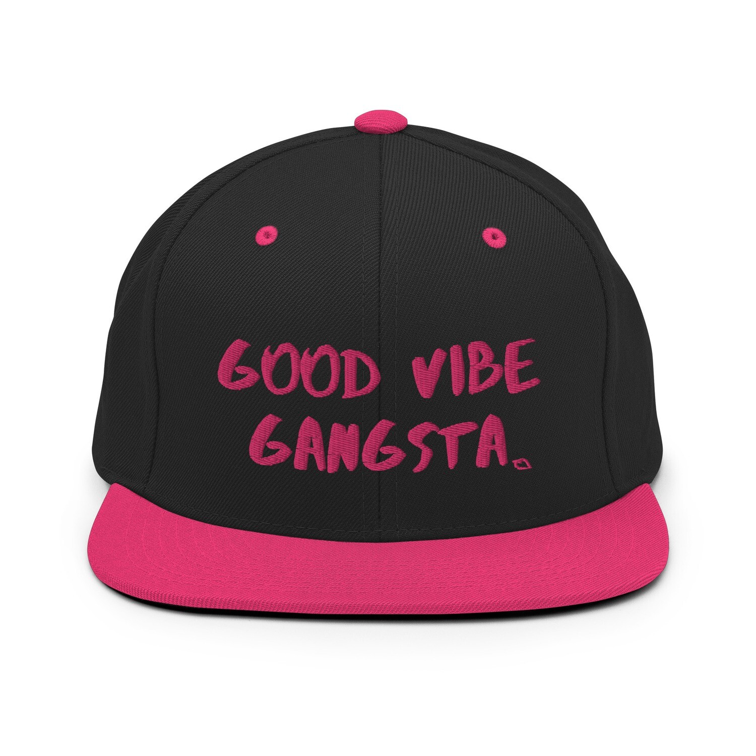 Good Vibe Gangsta | VOS | Pink Script | Snapback Hat