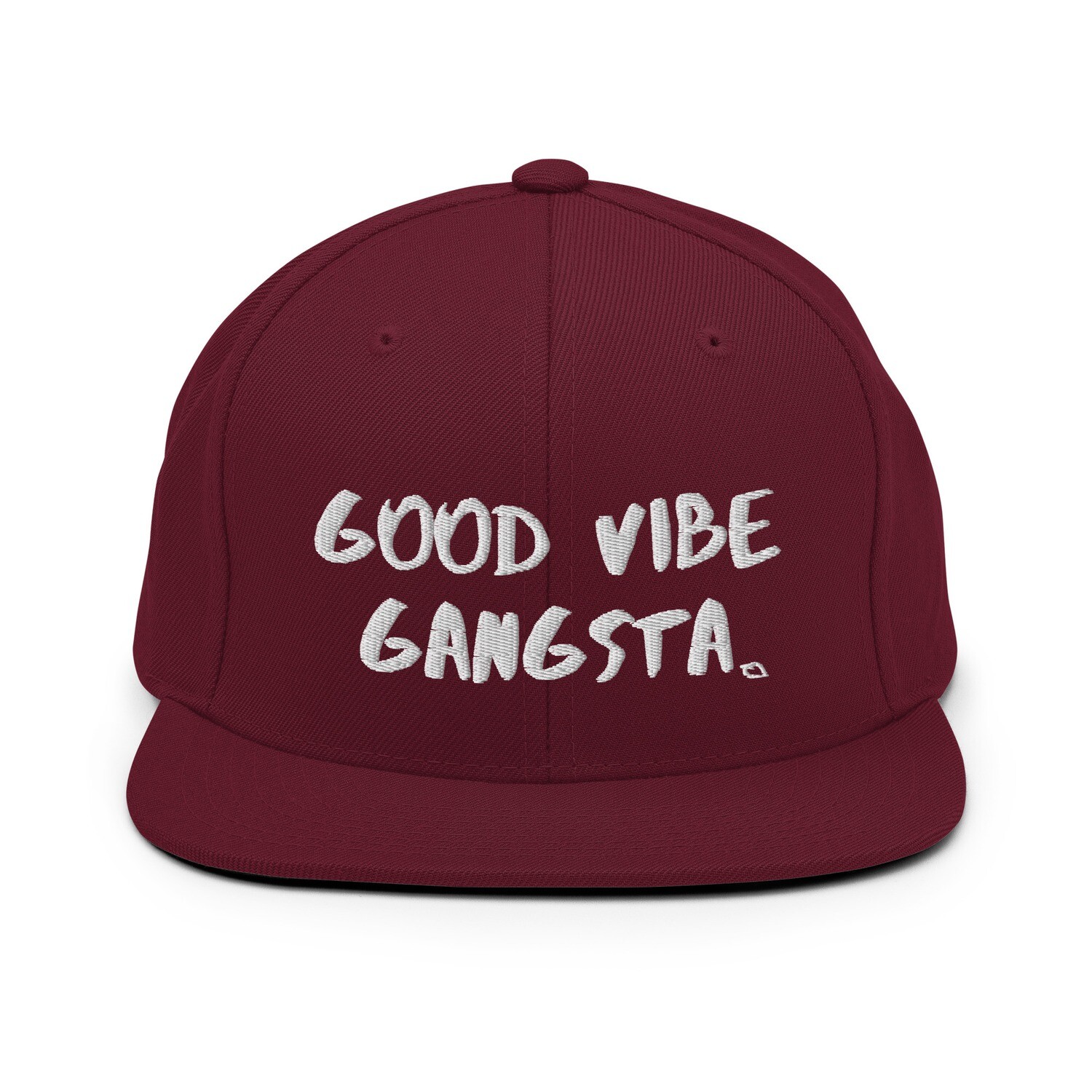 Good Vibe Gangsta | VOS | White Script | Snapback Hat
